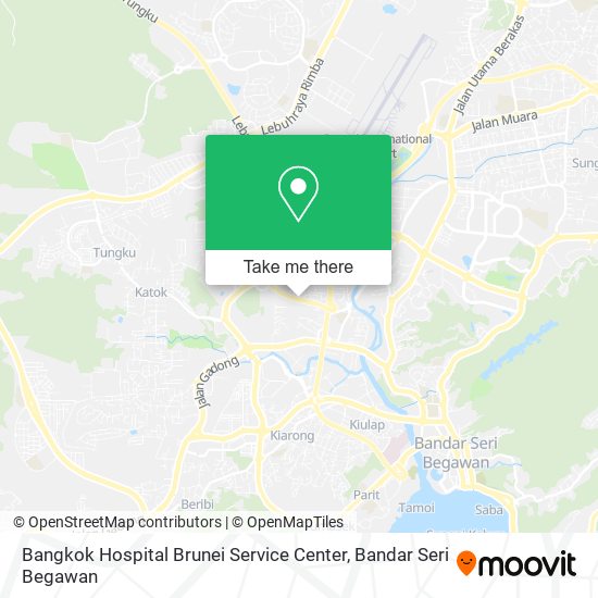 Peta Bangkok Hospital Brunei Service Center