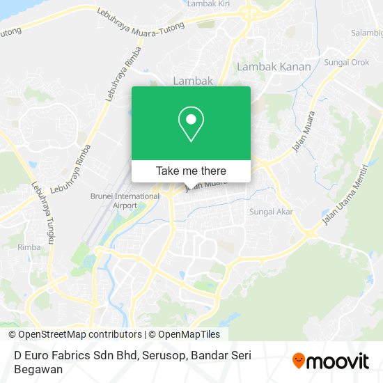 D Euro Fabrics Sdn Bhd, Serusop map