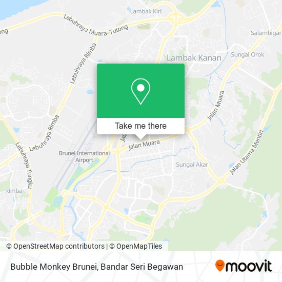 Bubble Monkey Brunei map