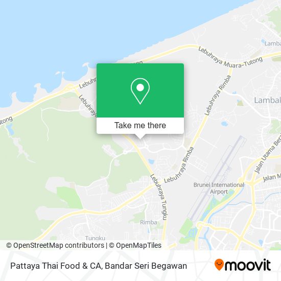 Pattaya Thai Food & CA map
