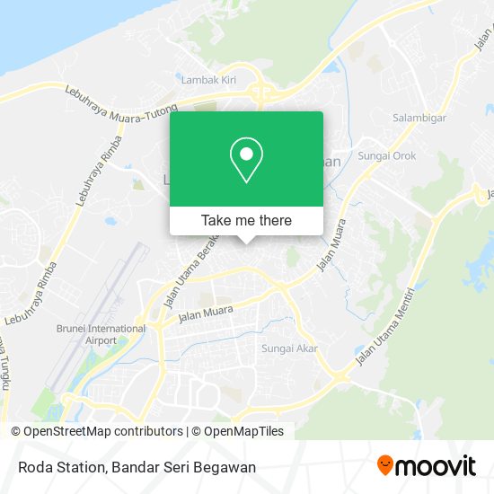 Roda Station map