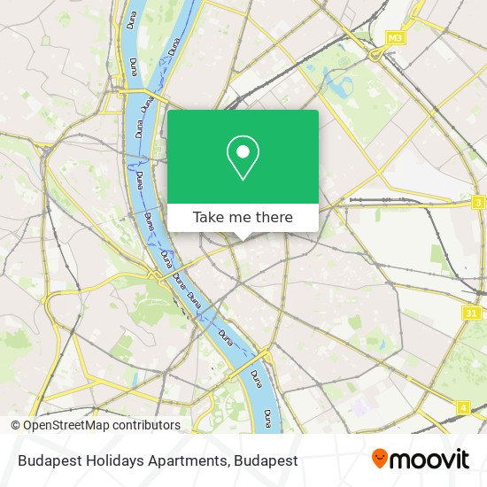 Budapest Holidays Apartments map