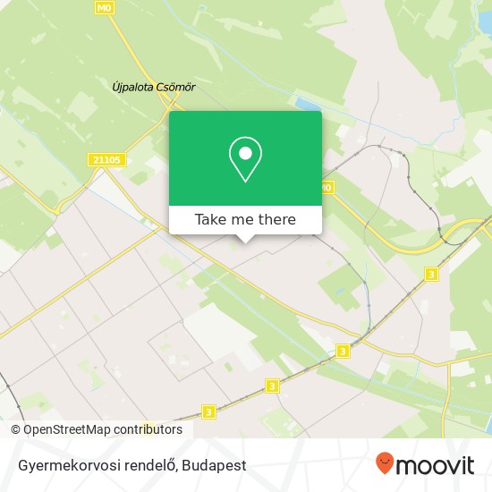 Gyermekorvosi rendelő map