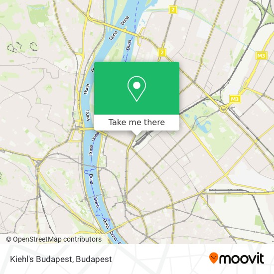Kiehl's Budapest map