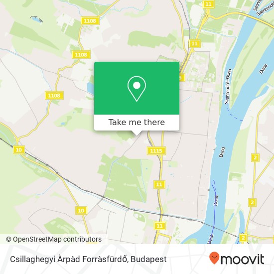 Csillaghegyi Àrpàd Forràsfürdő map