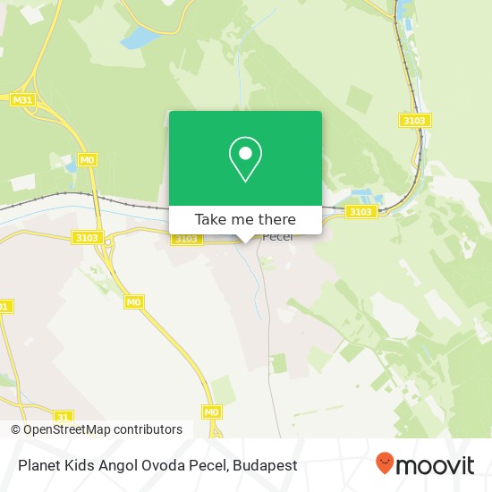 Planet Kids Angol Ovoda Pecel map