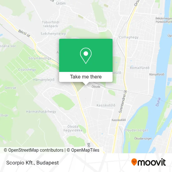 Scorpio Kft. map