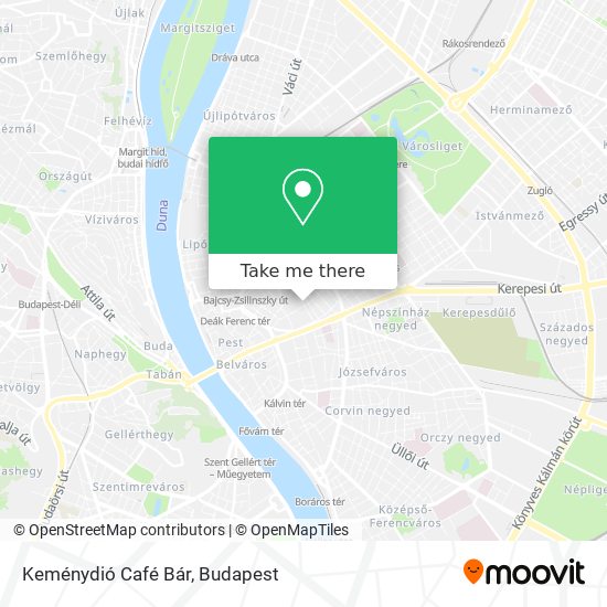 Keménydió Café Bár map