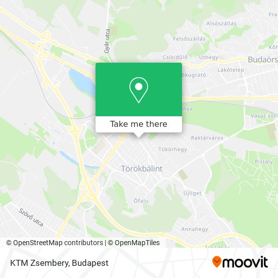 KTM Zsembery map