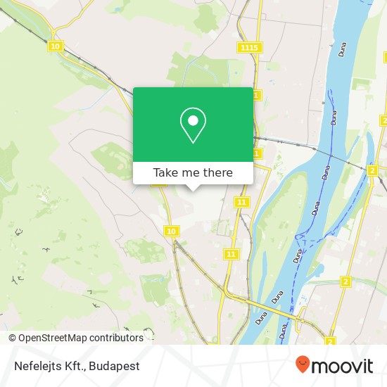 Nefelejts Kft. map