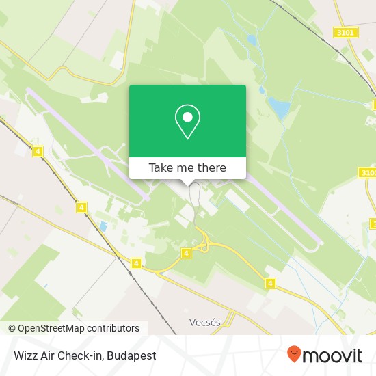 Wizz Air Check-in map