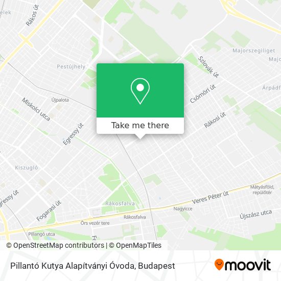 Pillantó Kutya Alapítványi Óvoda map