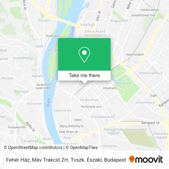 Fehér Ház, Máv Trakció Zrt. Tvszk. Északi map