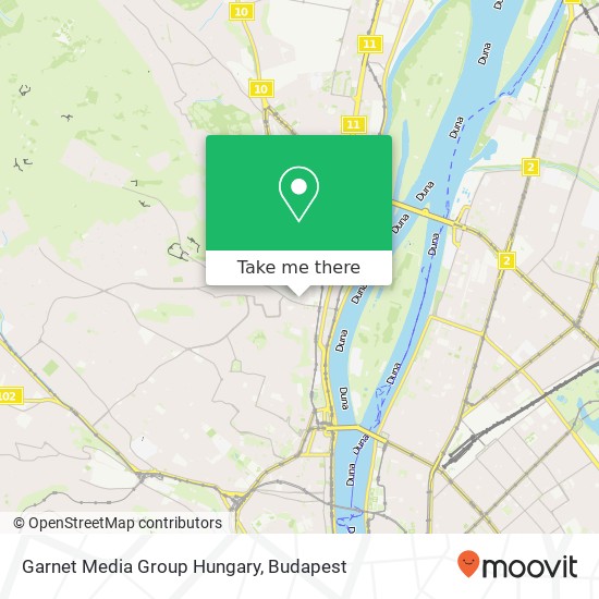 Garnet Media Group Hungary map
