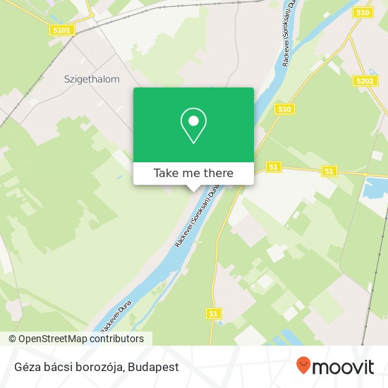 Géza bácsi borozója map