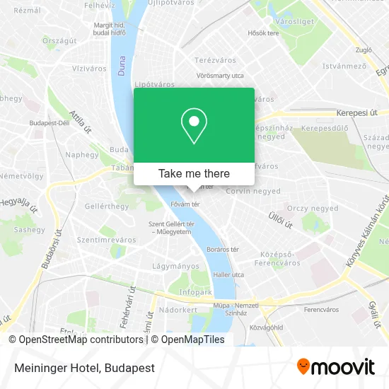 Meininger Hotel map