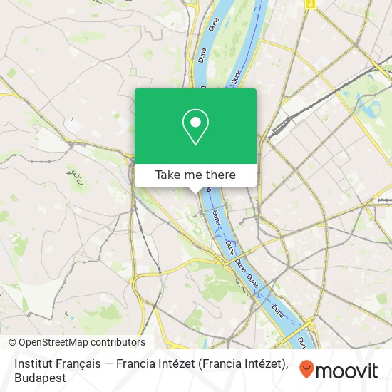 Institut Français — Francia Intézet map