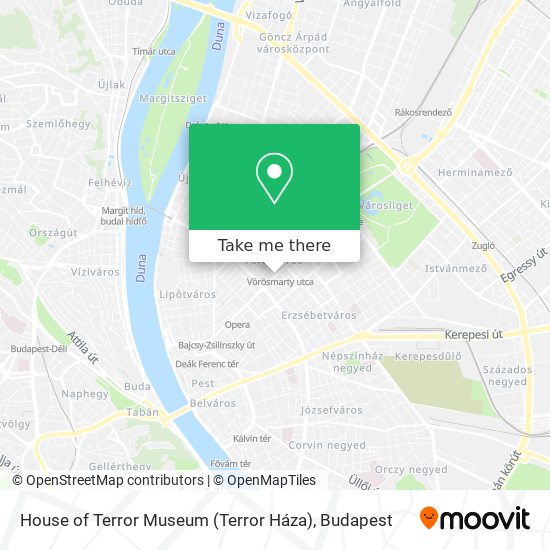 House of Terror Museum (Terror Háza) map