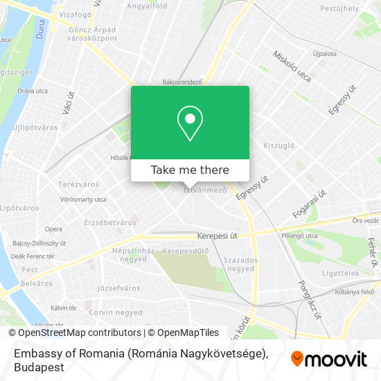 Embassy of Romania (Románia Nagykövetsége) map