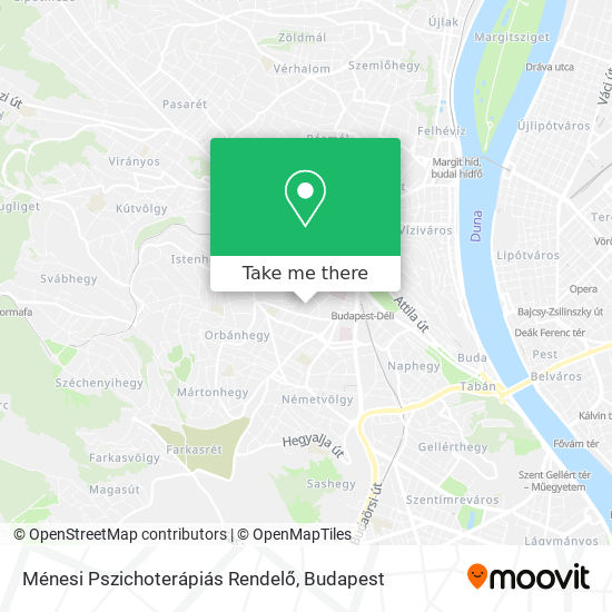 Ménesi Pszichoterápiás Rendelő map