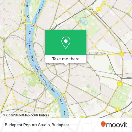 Budapest Pop Art Studio map