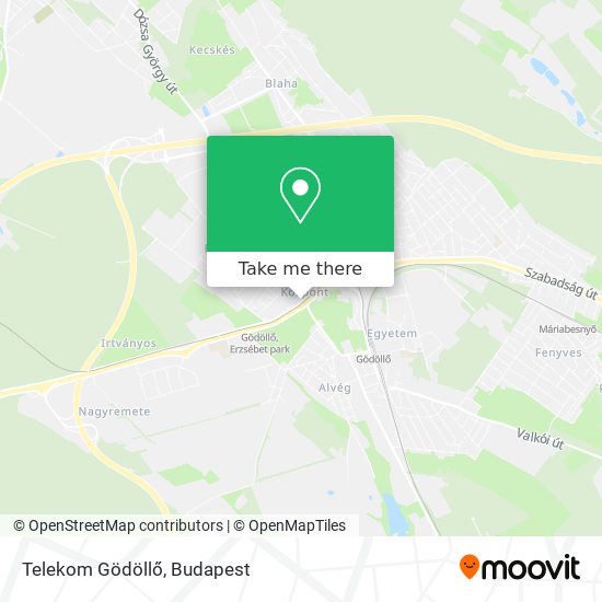 Telekom Gödöllő map