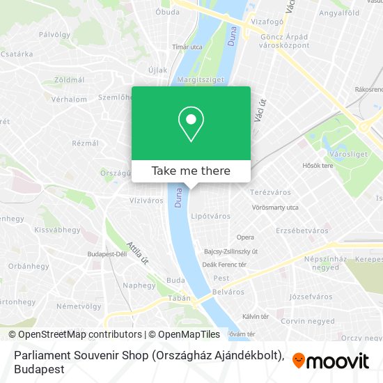 Parliament Souvenir Shop (Országház Ajándékbolt) map