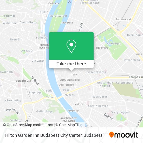 Hilton Garden Inn Budapest City Center map