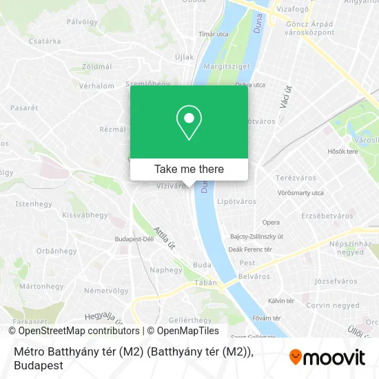 Métro Batthyány tér (M2) (Batthyány tér (M2)) map