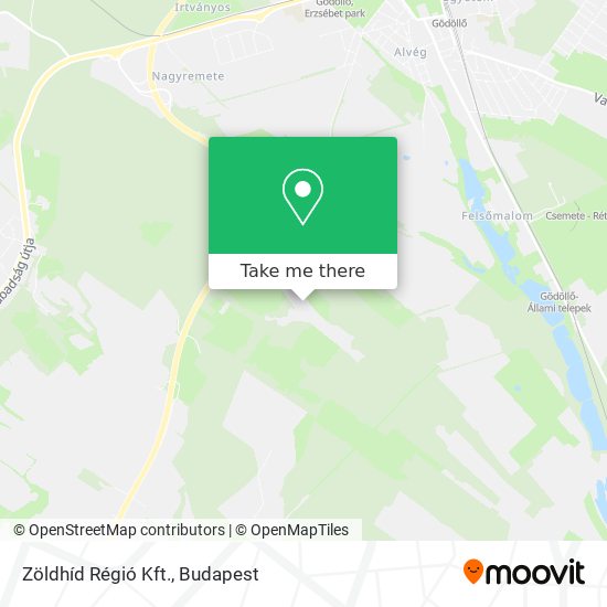 Zöldhíd Régió Kft. map