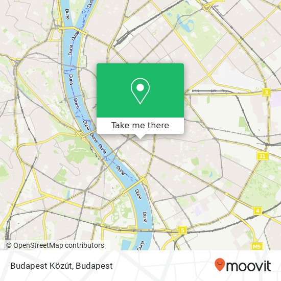 Budapest Közút map