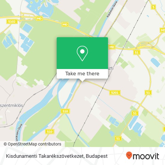 Kisdunamenti Takarékszövetkezet map