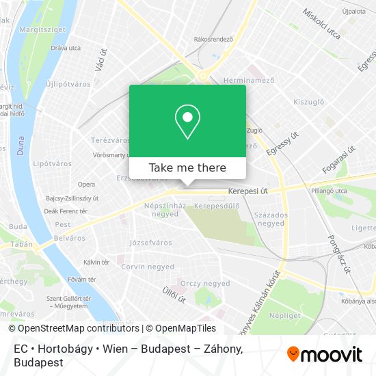EC • Hortobágy • Wien – Budapest – Záhony map