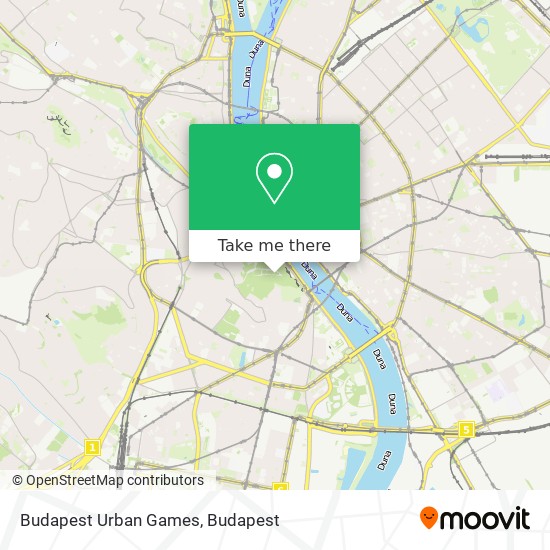 Budapest Urban Games map
