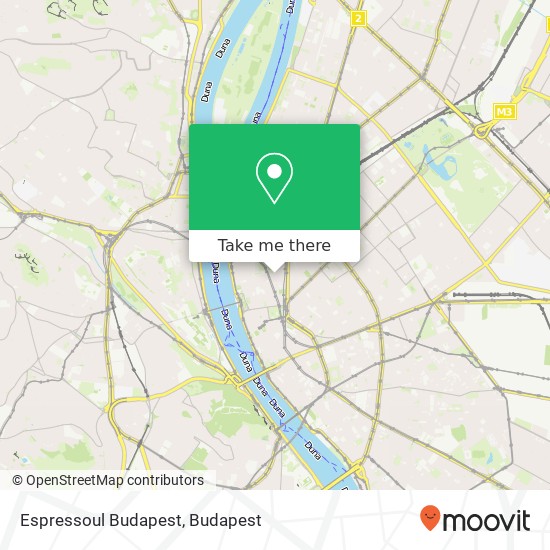 Espressoul Budapest map
