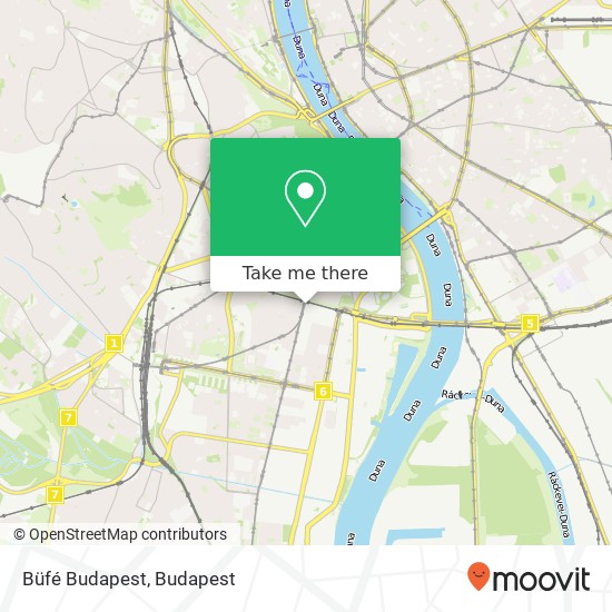 Büfé Budapest map