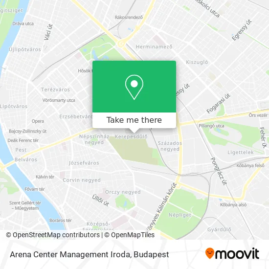 Arena Center Management Iroda map