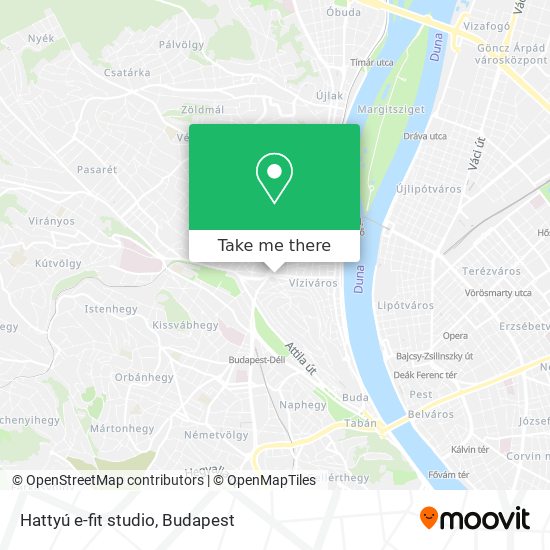 Hattyú e-fit studio map