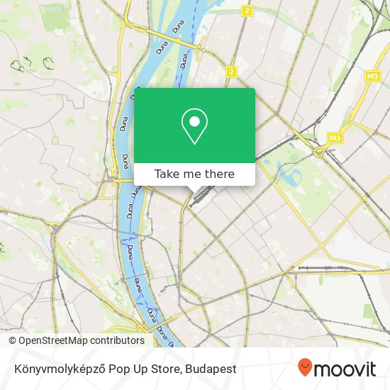 Könyvmolyképző Pop Up Store map