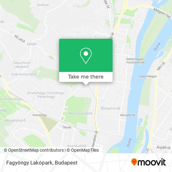 Fagyöngy Lakópark map