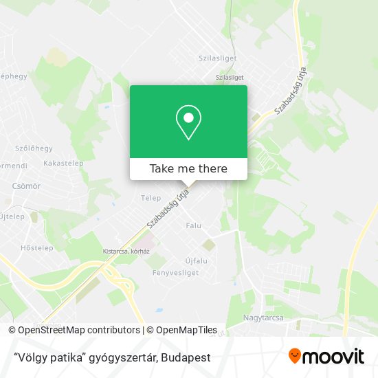 “Völgy patika” gyógyszertár map