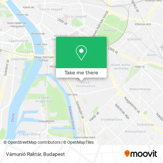 Vámunió Raktár map