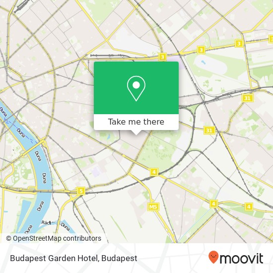 Budapest Garden Hotel map