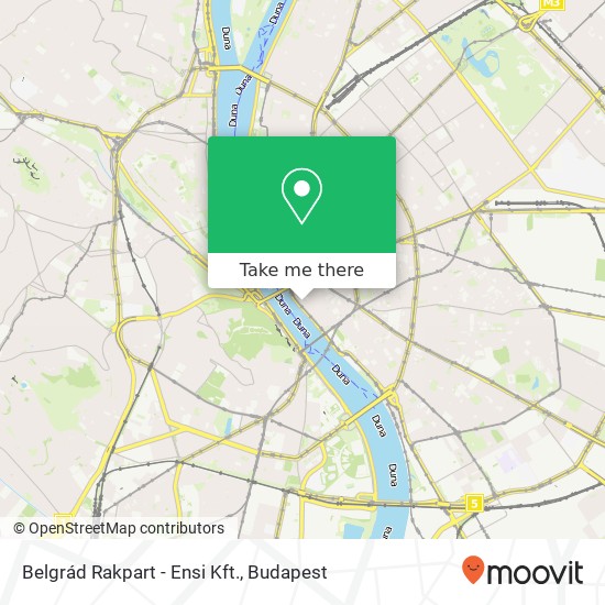 Belgrád Rakpart - Ensi Kft. map