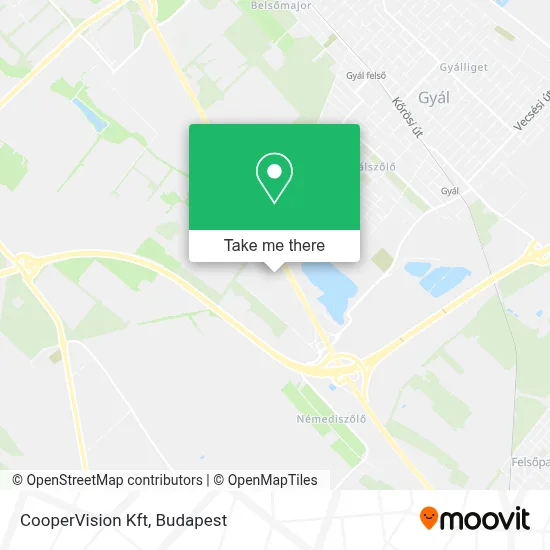 CooperVision Kft map