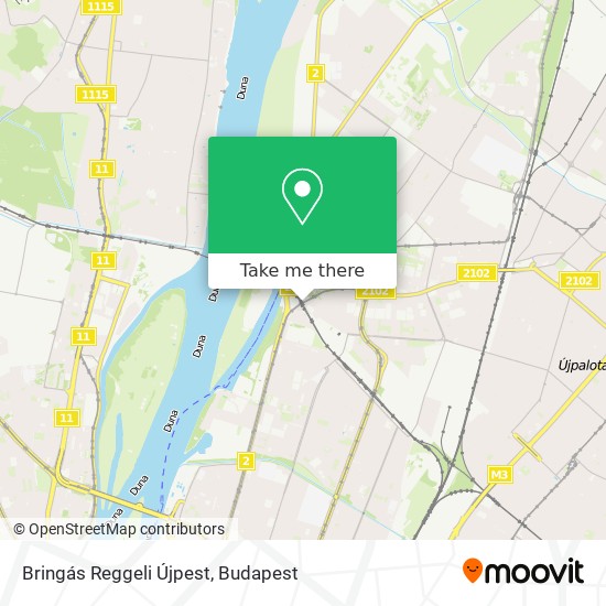 Bringás Reggeli Újpest map