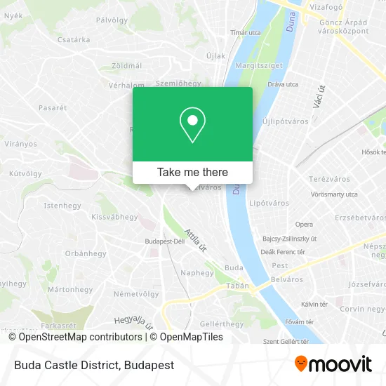 Buda Castle District map