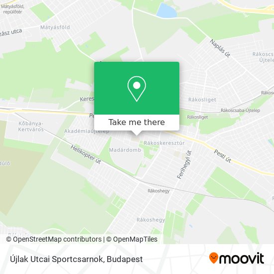 Újlak Utcai Sportcsarnok map