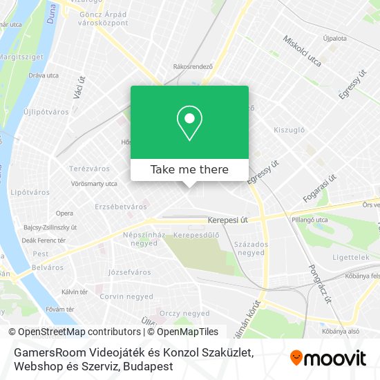 GamersRoom Videojáték és Konzol Szaküzlet, Webshop és Szerviz map