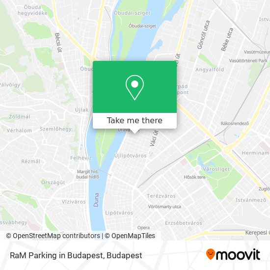 RaM Parking in Budapest map